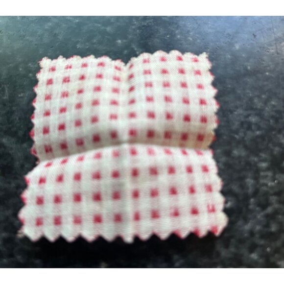 Vintage Barbie Red Riding Hood Red Checked Napkin #0880 Little Theater Excellent - Picture 6 of 6